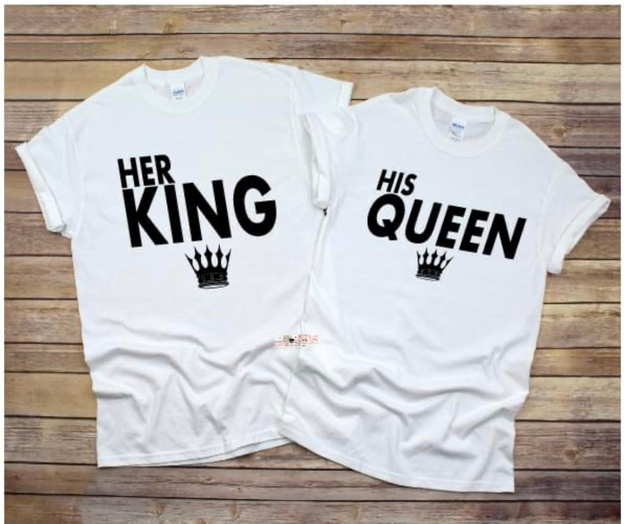 Her King/His Queen Couples T shirts